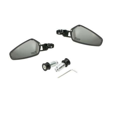 P-123426 Spiegelset DMP stuurbevestiging ovaal bar end wit glas