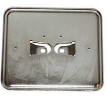 p-124918 Kentekenplaathouder liggend metaal/chroom