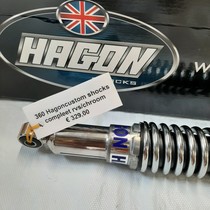 Kreidler 50cc 360 Hagoncustom shocks compleet RVS/Chroom