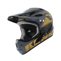 BMX Down Hill Helmet Black Gold maat xxs