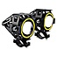 Set Motorfiets 12v 125w spotlight LED Angel Eye