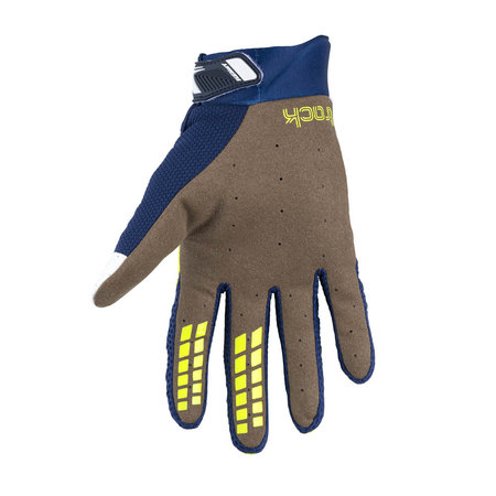 kenny Track Gloves For Kid Navy Neon Yellow