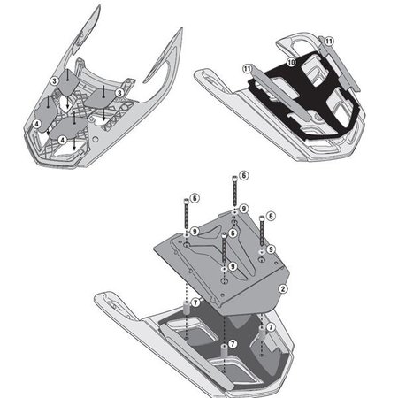 Givi GIVI Topkofferhouder aluminium - SRA SRA5116