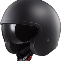 LS2 jethelm spitfire solid mat zwart MAAT XL