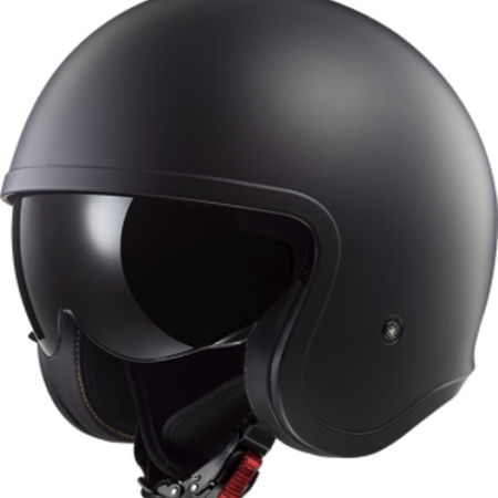 LS2 LS2 jethelm spitfire solid mat zwart MAAT XL