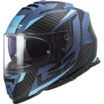 LS2 FF800 storm racer blue mat/maat XXL