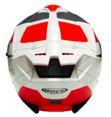 Rocc rocc intergraal helm model 390 wit/grijs/rood