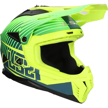 ls2 LS2 Helm Fast II Duck MX708 fluorgroen / fluorgeel maat M