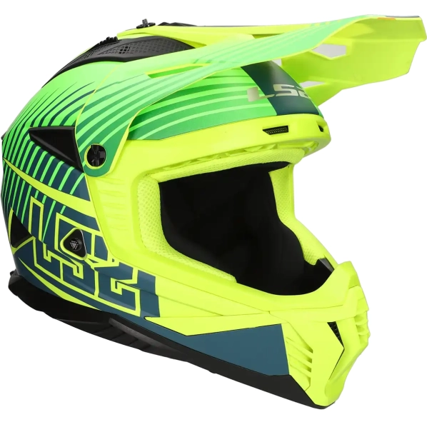 ls2 LS2 Helm Fast II Duck MX708 fluorgroen / fluorgeel maat M
