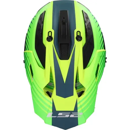 ls2 LS2 Helm Fast II Duck MX708 fluorgroen / fluorgeel maat M