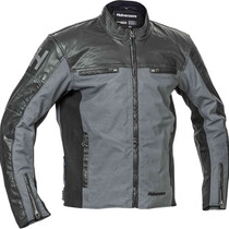 H-18 Textiele/leren motorjas Halvarssons Holmen balck grey maat 52