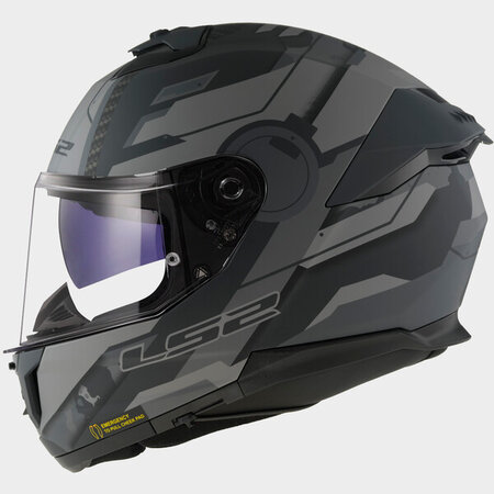 LS2 LS2 FF808 Integraal helm Stream II Shadow mat-titanium grijs 22.06