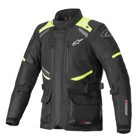 Alpinestars Alpinestars Jas Andes v3 Drystar Zwart/Geel fluo