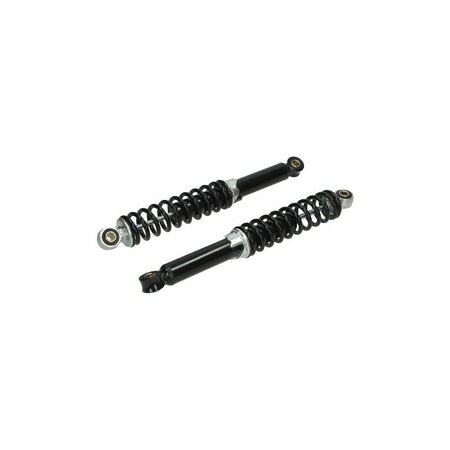 DMP Schokbrekerset 340mm zwart past op, camino, citta, puch maxi, tomos