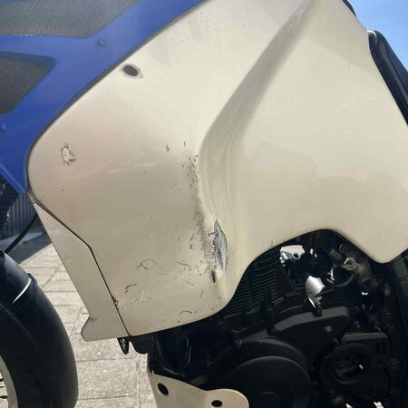 Suzuki Suzuki DR750 S Enduro Motorfiets | 1988 | 34.997 KM | blauw/wit