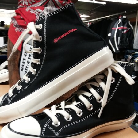 Kreidler kreidler sneaker zwart/rood logo(model all star converse))