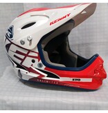 kenny kenny kinder cross helm wit/rood