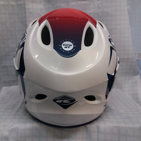 kenny kenny kinder cross helm wit/rood