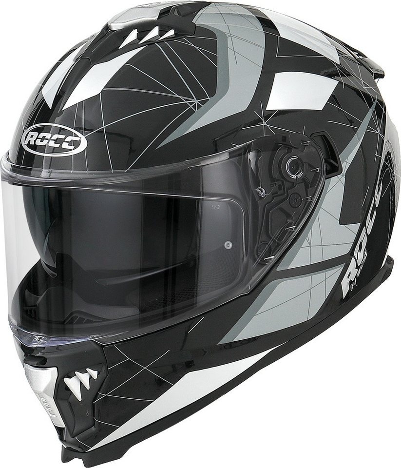 rocc rocc 390 zwart / wit glans maat 2XL