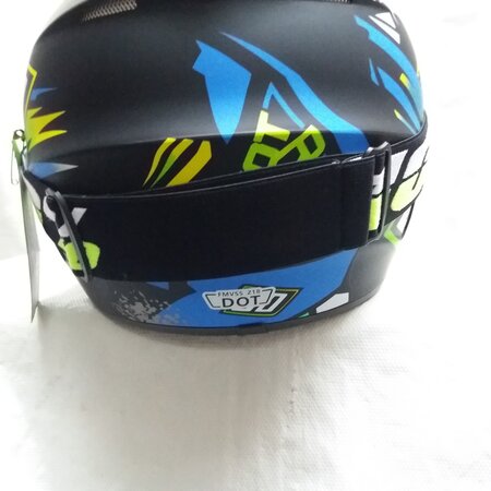 ali Kinder croshelm zwart /neon maat m excl. cros bril