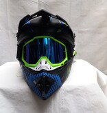 ali Kinder croshelm zwart /neon maat m excl. cros bril