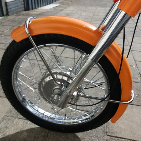 Kreidler Oranje Kreidler RS Buffel 1968 met motor kenteken