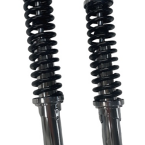 H-5163 Schokbrekers set zwart/chroom 320mm Honda MT