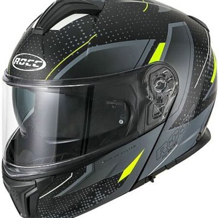 rocc ROCC 810 systeemhelm mattgrijs/geel