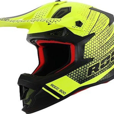 rocc ROCC 800 MX-helm zwart-geel