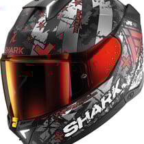 SHARK SKWAL i3 HELLCAT Mat Black Chrom Red