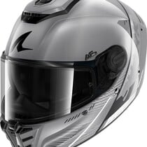 SHARK SPARTAN RS SPEED-TECH Silver White Black