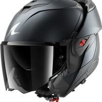 SHARK Oxo DARK SHADOW Mat FLIP-UP helm