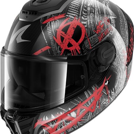SHARK SHARK SPARTAN RS CARBON SHIEVER Carbon Anthracite Red