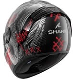 SHARK SHARK SPARTAN RS CARBON SHIEVER Carbon Anthracite Red