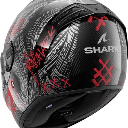 SHARK SHARK SPARTAN RS CARBON SHIEVER Carbon Anthracite Red