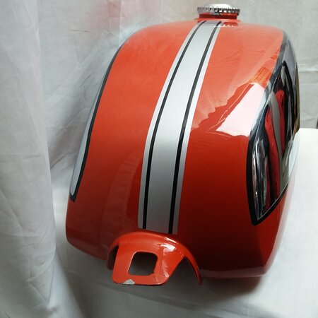 Nieuwe Tank voor Zundapp KS-80 ( rood met chroom)