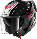 SHARK SHARK OXO RYDGER FLIP-UP Black Silver Red
