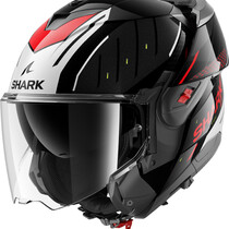 SHARK OXO RYDGER FLIP-UP Black Silver Red