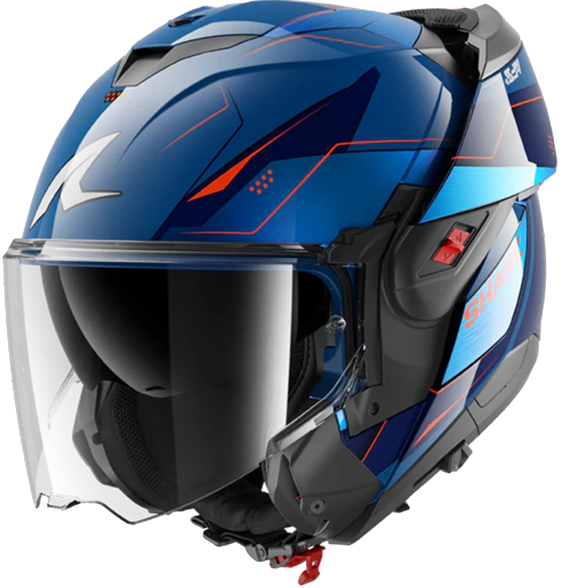 SHARK SHARK OXO MEKARIUM  FLIP-UP Blue Chrome Orange
