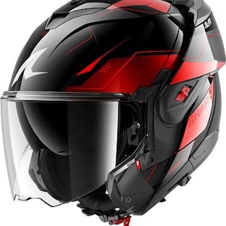 SHARK SHARK OXO MEKARIUM FLIP-UP Black Chrom Red