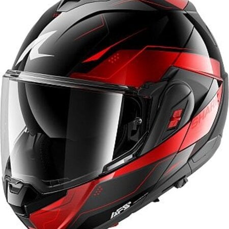 SHARK SHARK OXO MEKARIUM FLIP-UP Black Chrom Red