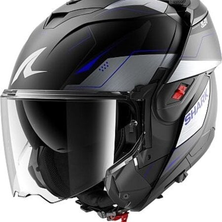 SHARK SHARK OXO MEKARIUM FLIP-UP Mat Black Chrom Blue