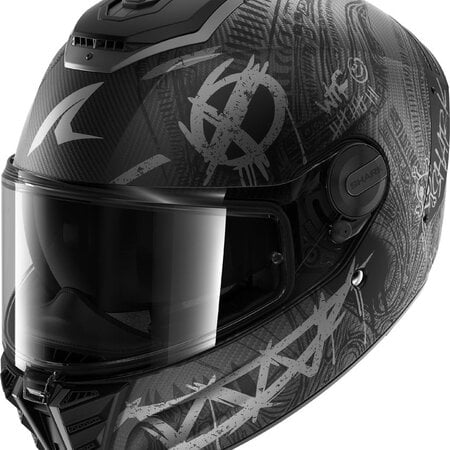 SHARK SHARK SPARTAN RS CARBON SHIEVER Mat Carbon Anthracite Silver