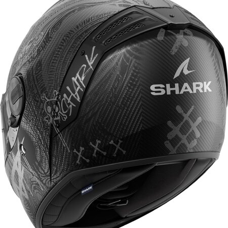 SHARK SHARK SPARTAN RS CARBON SHIEVER Mat Carbon Anthracite Silver