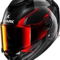 SHARK SPARTAN GT PRO KULTRAM CARBON Carbon Black Red