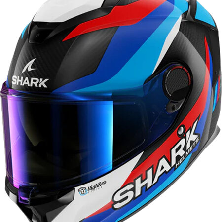 SHARK SHARK SPARTAN GT PRO CARBON GUINTOLI Carbon Blue Red