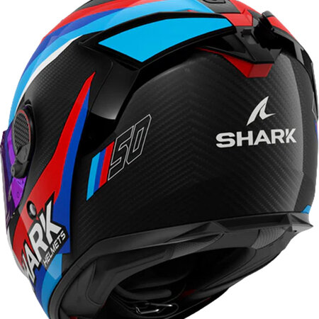 SHARK SHARK SPARTAN GT PRO CARBON GUINTOLI Carbon Blue Red