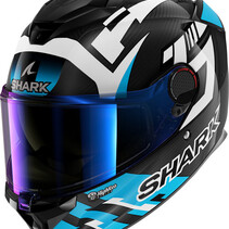 SHARK SPARTAN GT PRO CARBON ZARCO TRACK RACER Carbon White Blue