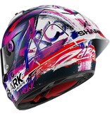 SHARK SHARK AERON-GP FIM RACING #1 REPLICA ZARCO SIGNATURE Carbon White Violet