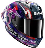 SHARK SHARK AERON-GP FIM RACING #1 REPLICA ZARCO SIGNATURE Carbon White Violet